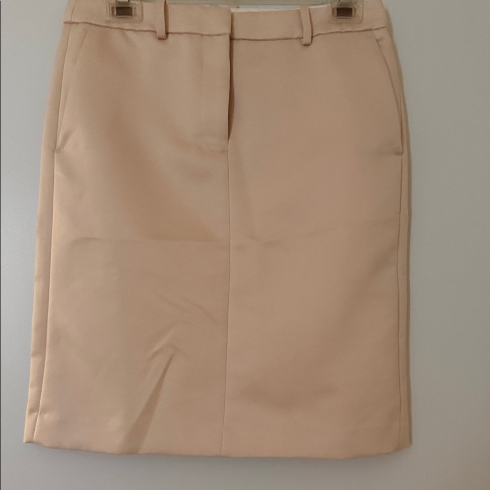 J. Crew Tan Pencil Skirt